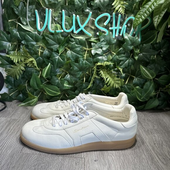SANTONI  Sneaker White Gum Calfskin Leather Handmade Men\'s Size US 11.5 main image 8